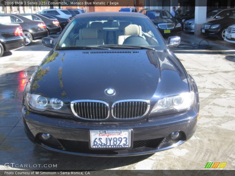 Monaco Blue Metallic / Beige 2006 BMW 3 Series 325i Convertible