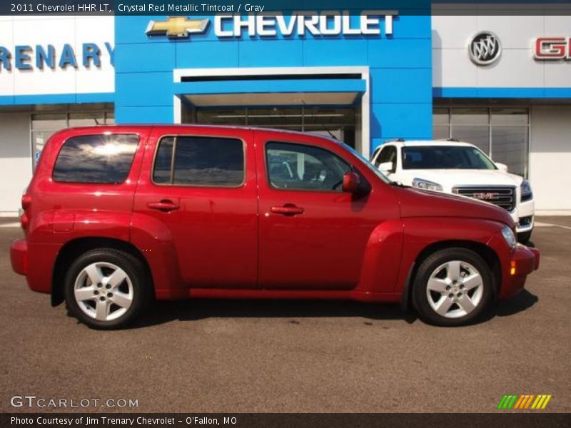 Crystal Red Metallic Tintcoat / Gray 2011 Chevrolet HHR LT