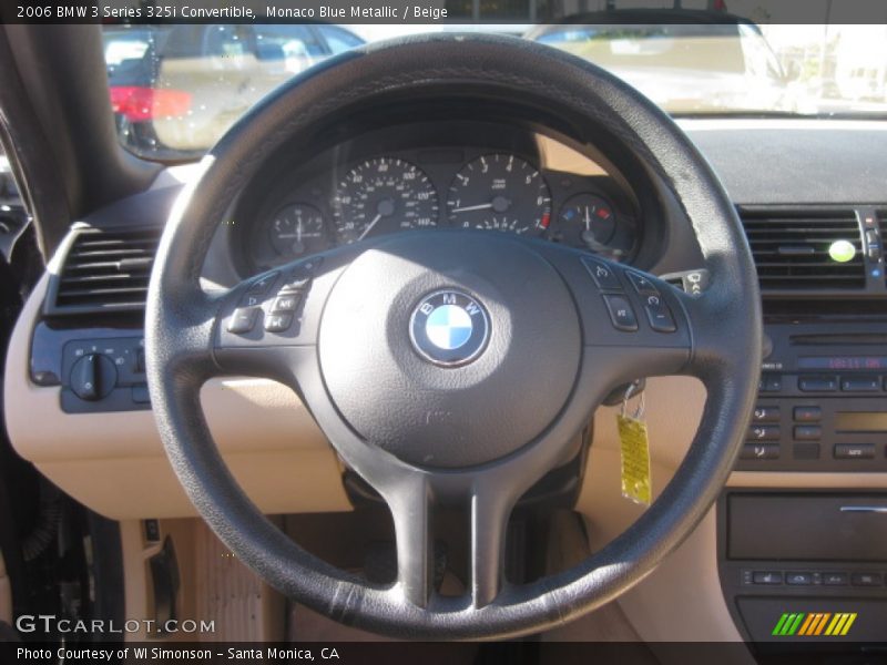 Monaco Blue Metallic / Beige 2006 BMW 3 Series 325i Convertible