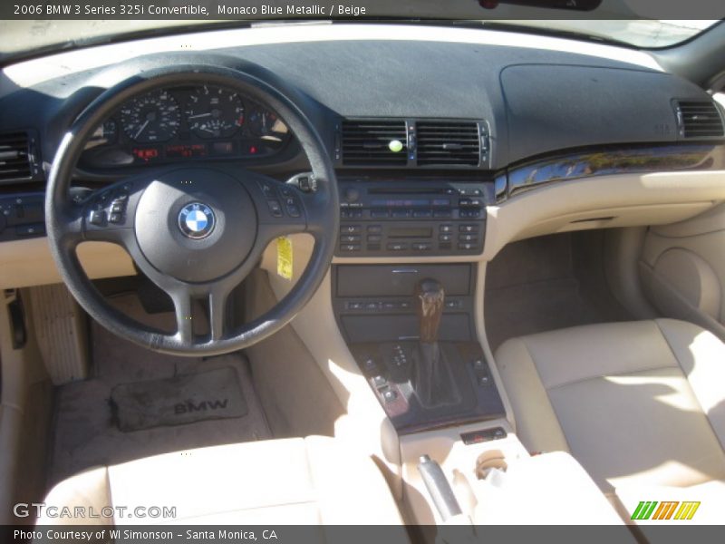 Monaco Blue Metallic / Beige 2006 BMW 3 Series 325i Convertible