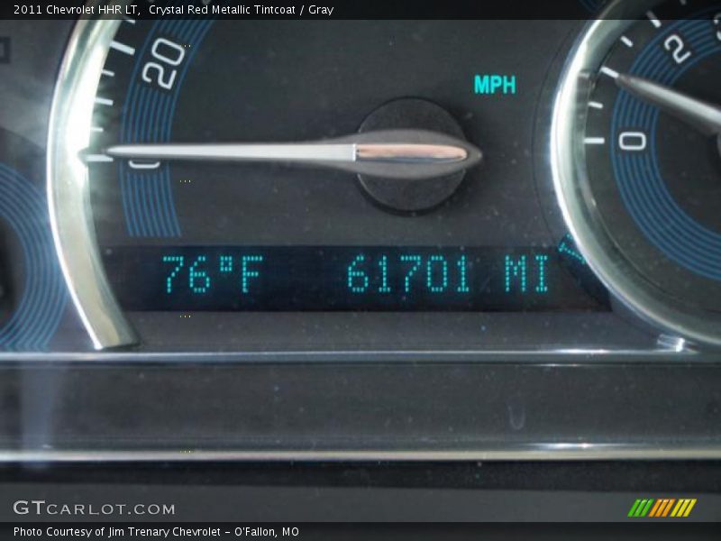 Crystal Red Metallic Tintcoat / Gray 2011 Chevrolet HHR LT