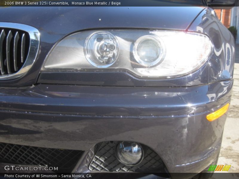 Monaco Blue Metallic / Beige 2006 BMW 3 Series 325i Convertible