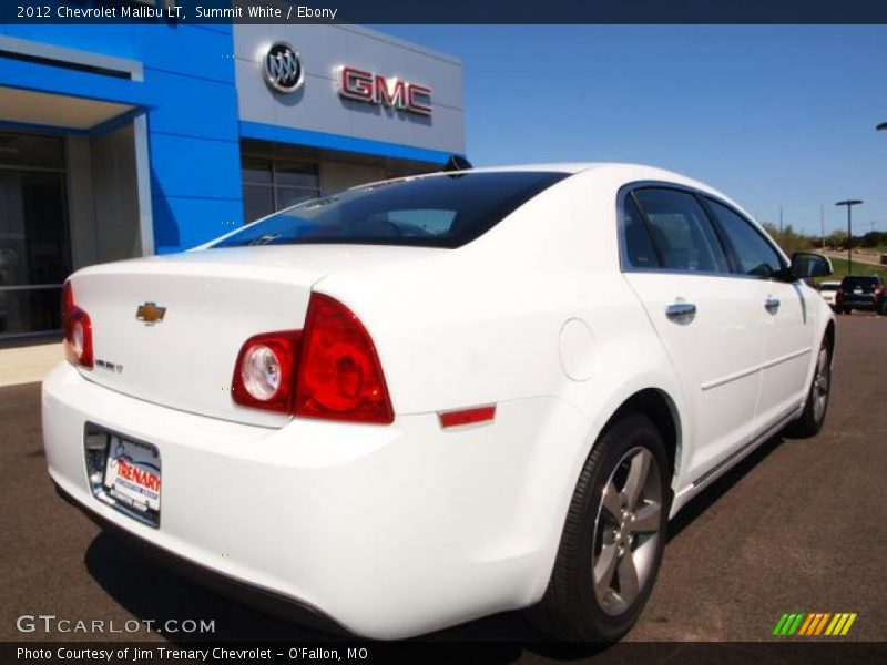 Summit White / Ebony 2012 Chevrolet Malibu LT