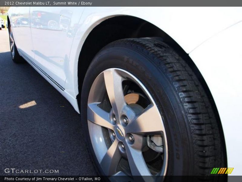 Summit White / Ebony 2012 Chevrolet Malibu LT