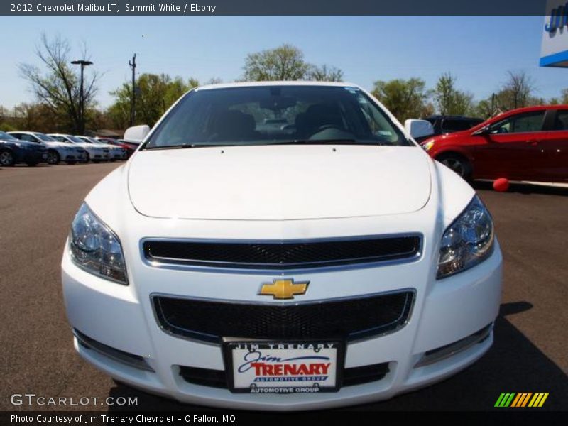 Summit White / Ebony 2012 Chevrolet Malibu LT