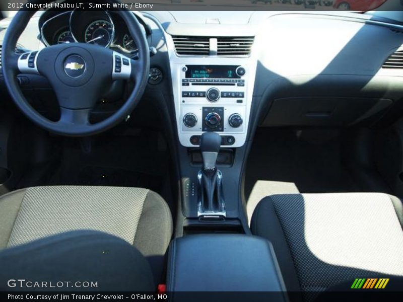 Summit White / Ebony 2012 Chevrolet Malibu LT