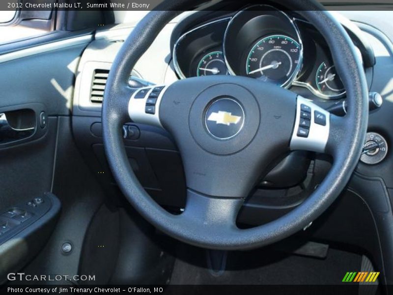 Summit White / Ebony 2012 Chevrolet Malibu LT