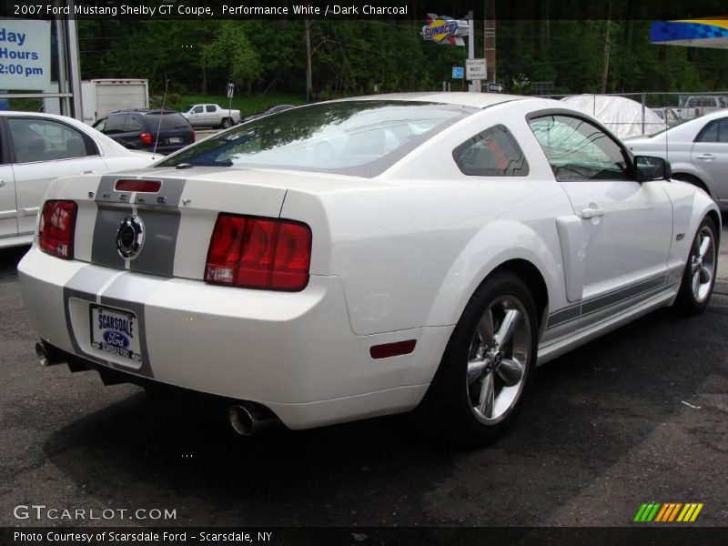 Performance White / Dark Charcoal 2007 Ford Mustang Shelby GT Coupe