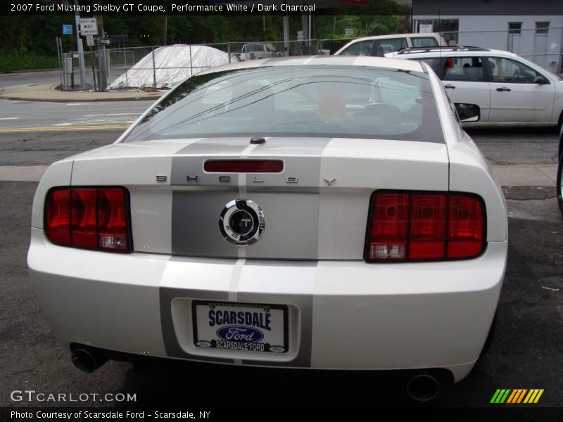 Performance White / Dark Charcoal 2007 Ford Mustang Shelby GT Coupe