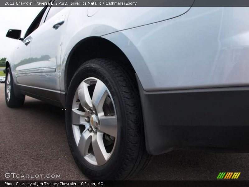 Silver Ice Metallic / Cashmere/Ebony 2012 Chevrolet Traverse LTZ AWD