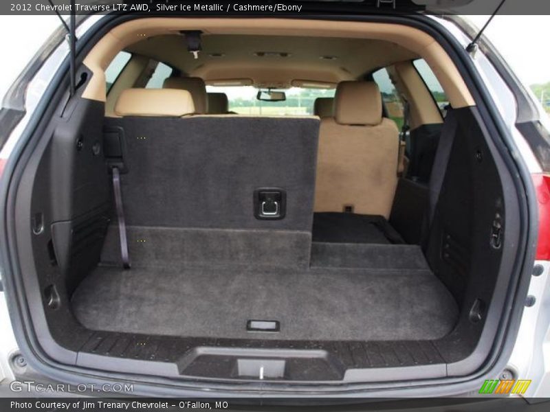 Silver Ice Metallic / Cashmere/Ebony 2012 Chevrolet Traverse LTZ AWD