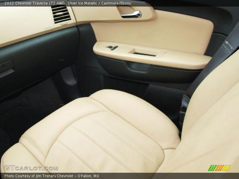 Silver Ice Metallic / Cashmere/Ebony 2012 Chevrolet Traverse LTZ AWD