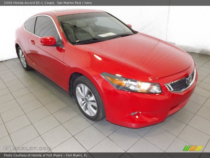 Front 3/4 View of 2009 Accord EX-L Coupe