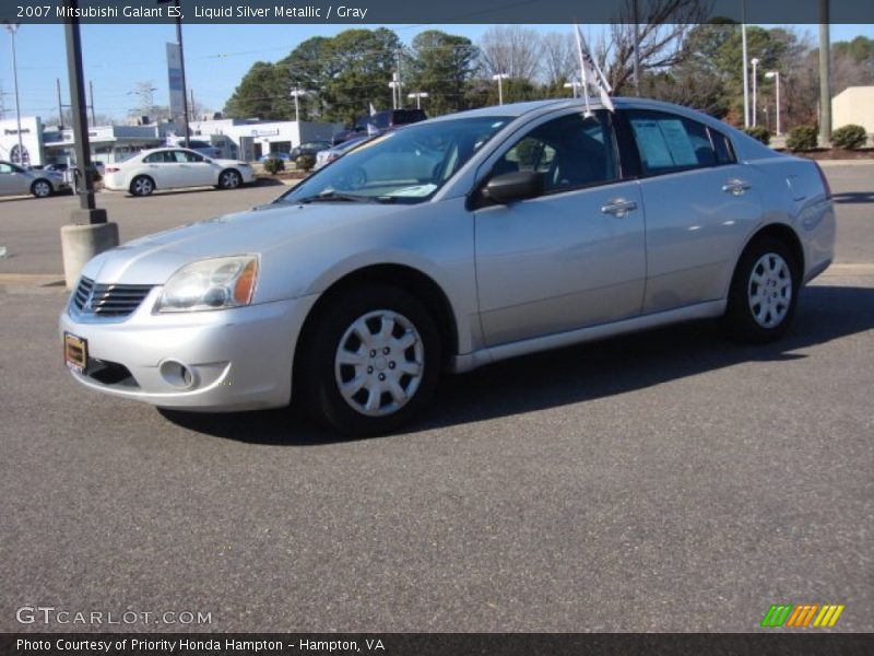 Liquid Silver Metallic / Gray 2007 Mitsubishi Galant ES