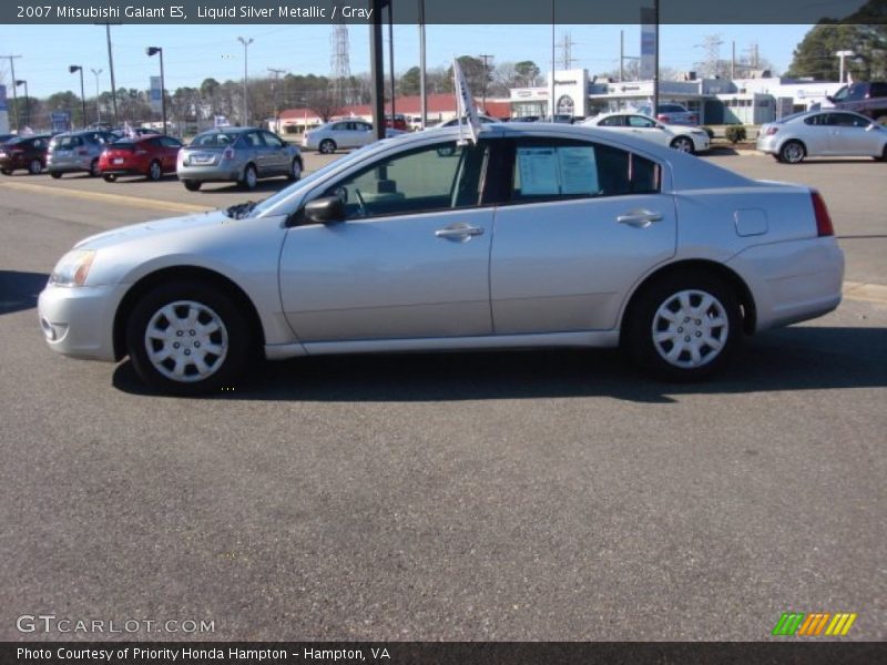 Liquid Silver Metallic / Gray 2007 Mitsubishi Galant ES