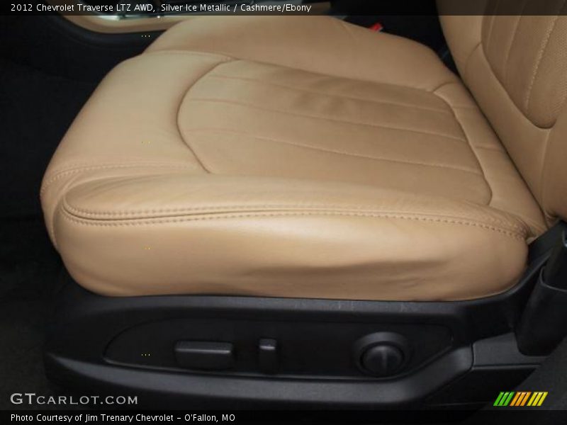 Silver Ice Metallic / Cashmere/Ebony 2012 Chevrolet Traverse LTZ AWD