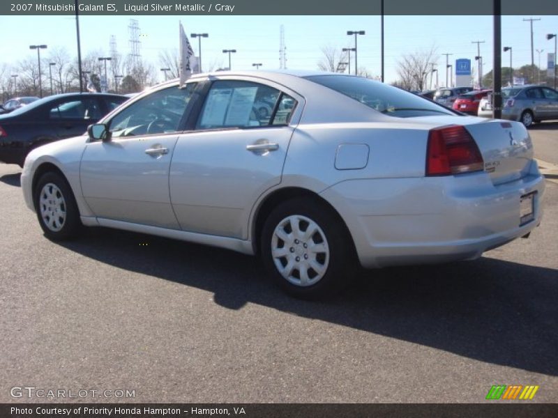 Liquid Silver Metallic / Gray 2007 Mitsubishi Galant ES