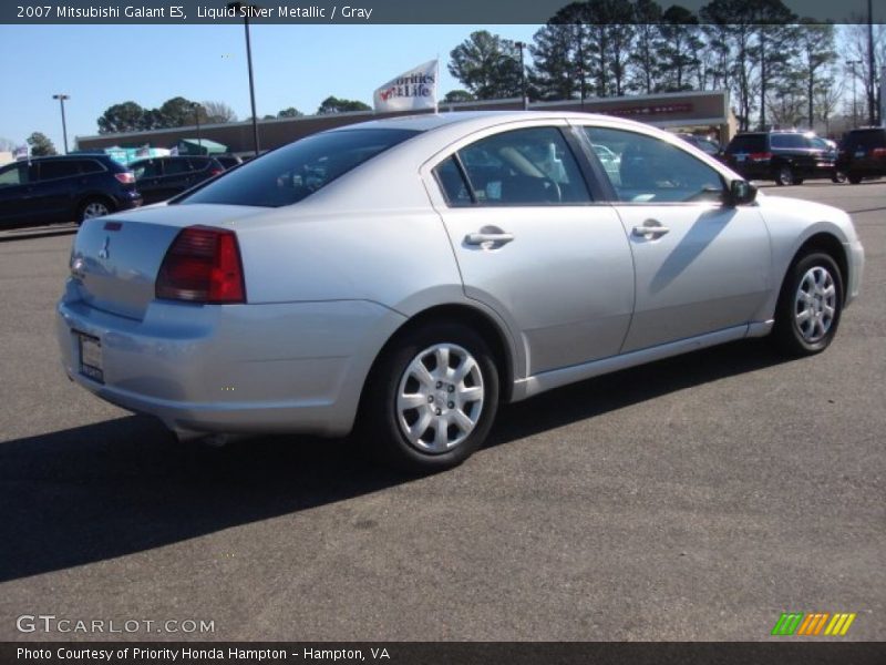 Liquid Silver Metallic / Gray 2007 Mitsubishi Galant ES