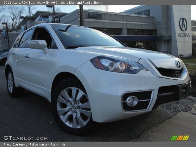 White Diamond Pearl / Ebony 2011 Acura RDX Technology SH-AWD