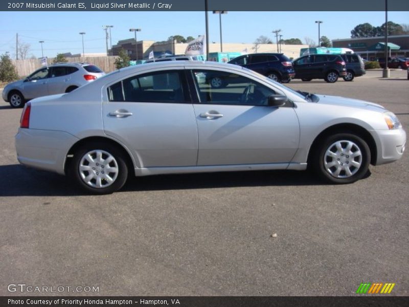 Liquid Silver Metallic / Gray 2007 Mitsubishi Galant ES
