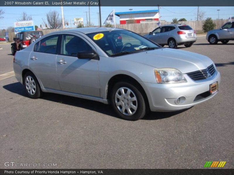 Liquid Silver Metallic / Gray 2007 Mitsubishi Galant ES