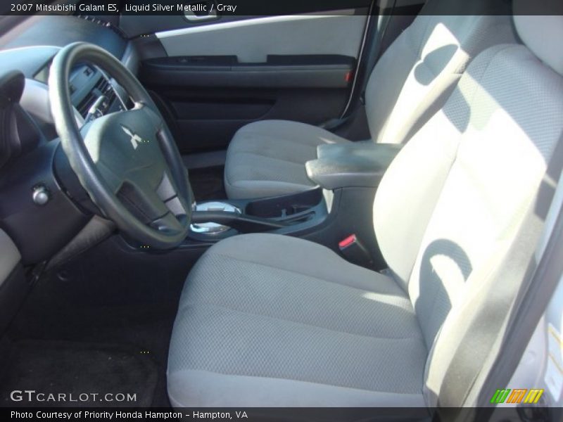 Liquid Silver Metallic / Gray 2007 Mitsubishi Galant ES