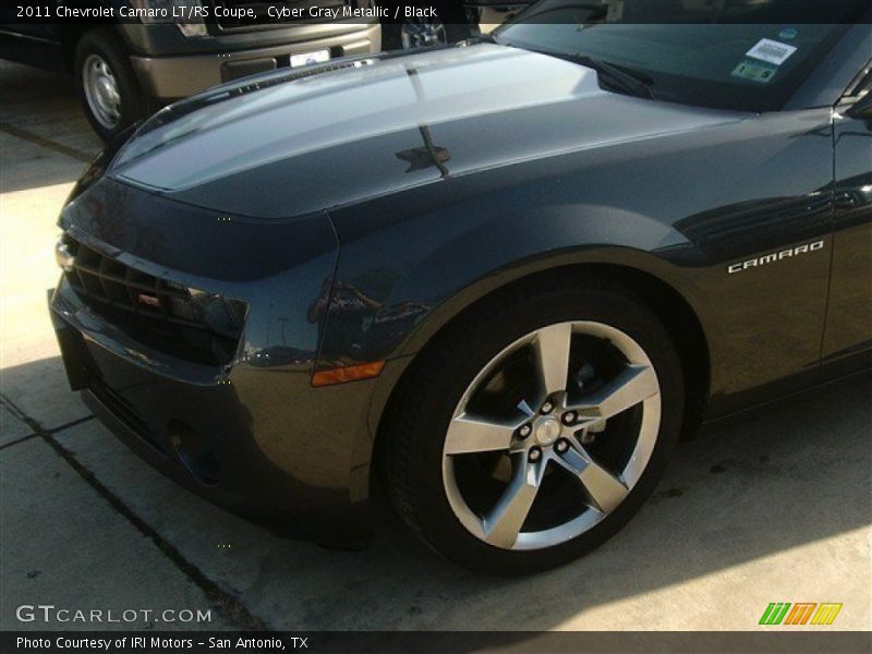 Cyber Gray Metallic / Black 2011 Chevrolet Camaro LT/RS Coupe