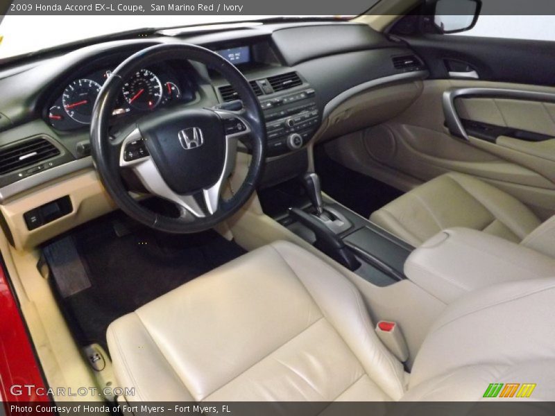 Ivory Interior - 2009 Accord EX-L Coupe 
