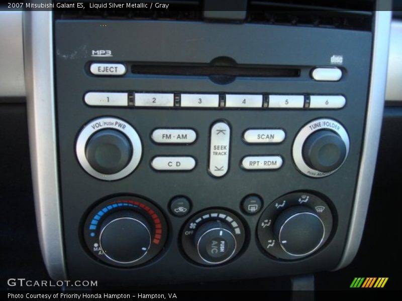 Liquid Silver Metallic / Gray 2007 Mitsubishi Galant ES