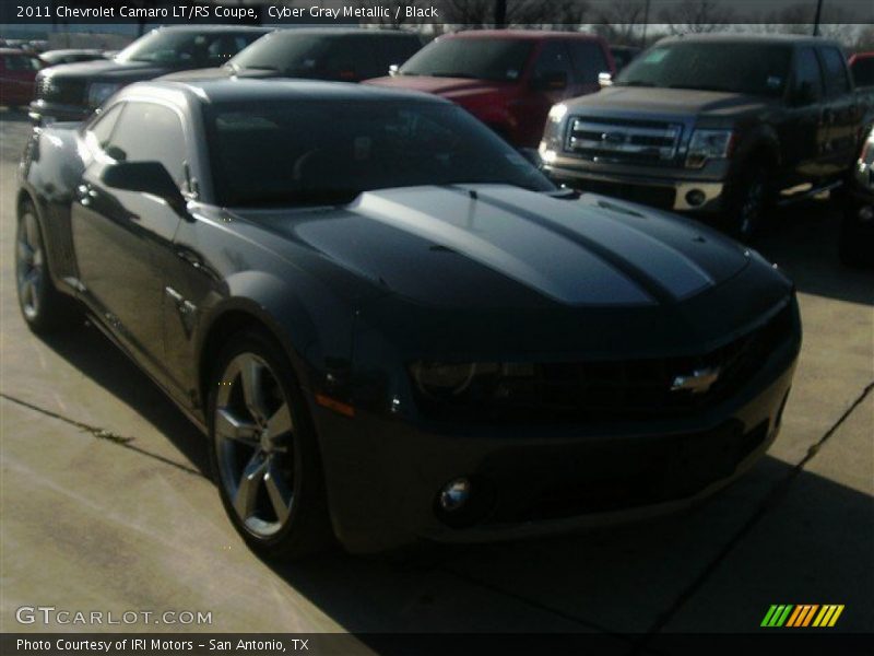 Cyber Gray Metallic / Black 2011 Chevrolet Camaro LT/RS Coupe
