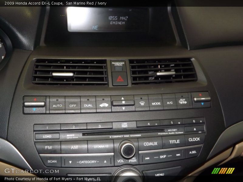 Controls of 2009 Accord EX-L Coupe