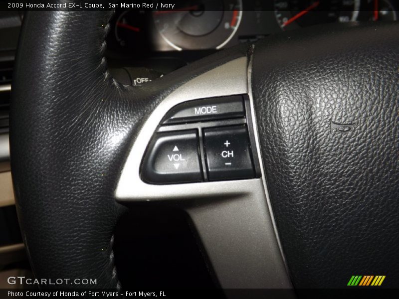 San Marino Red / Ivory 2009 Honda Accord EX-L Coupe