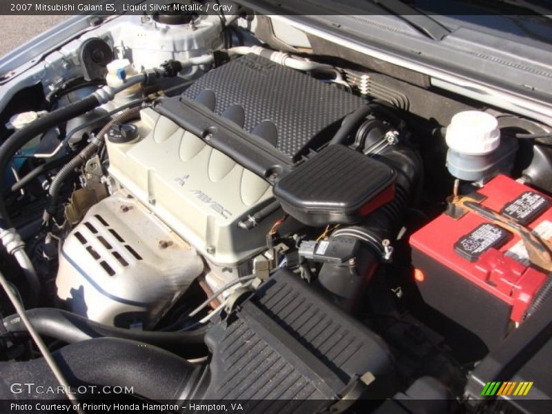 Liquid Silver Metallic / Gray 2007 Mitsubishi Galant ES