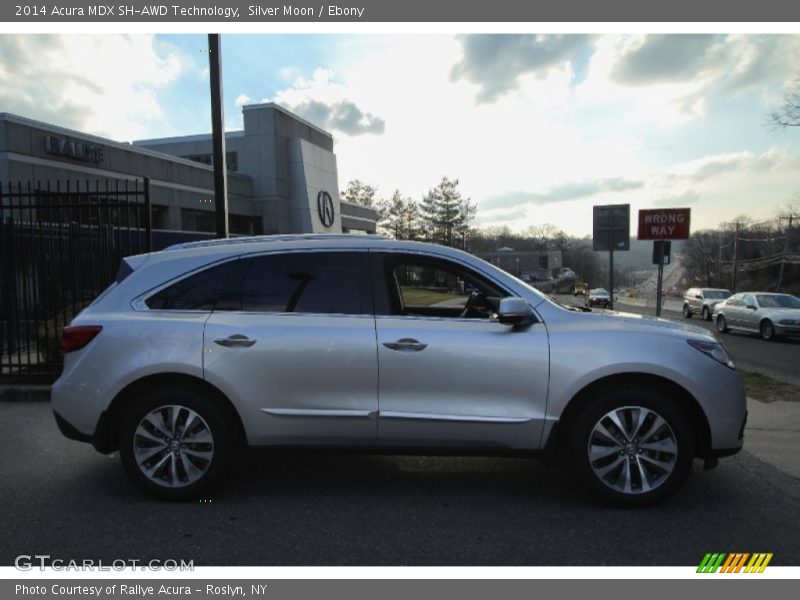 Silver Moon / Ebony 2014 Acura MDX SH-AWD Technology