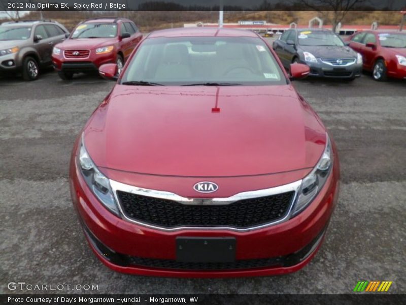 Spicy Red / Beige 2012 Kia Optima EX