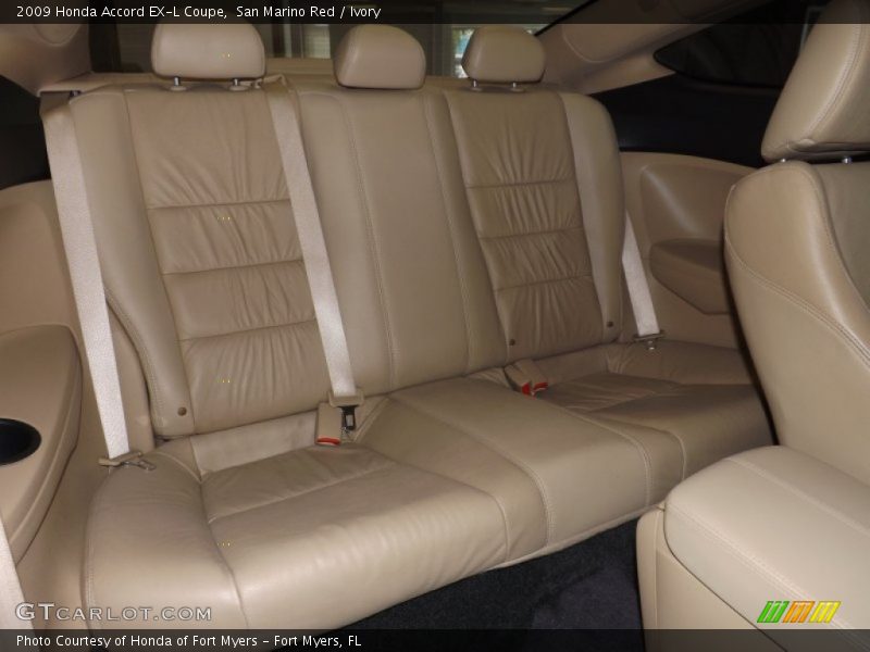 Rear Seat of 2009 Accord EX-L Coupe