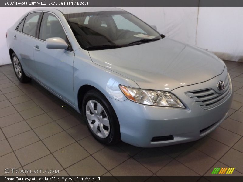 Sky Blue Pearl / Bisque 2007 Toyota Camry LE