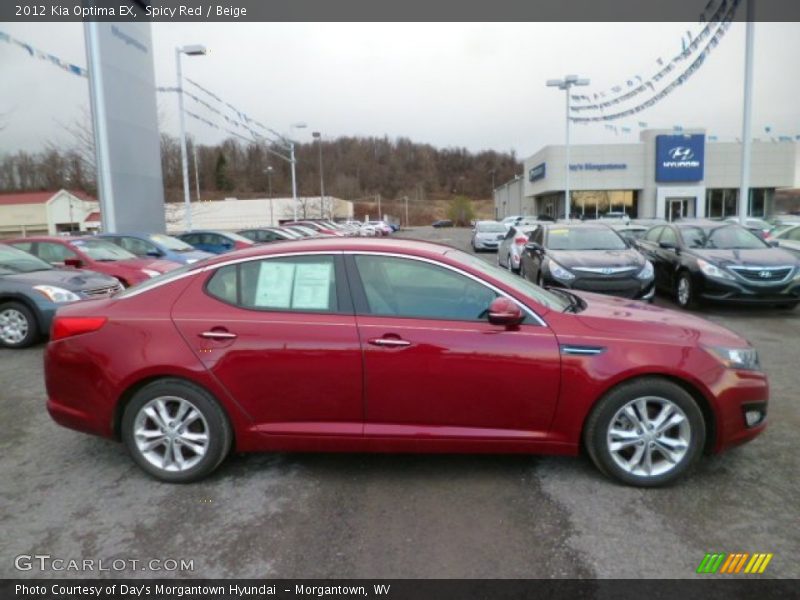 Spicy Red / Beige 2012 Kia Optima EX