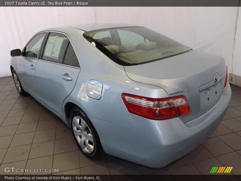 Sky Blue Pearl / Bisque 2007 Toyota Camry LE