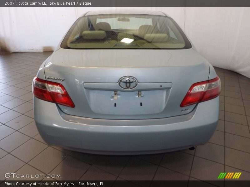 Sky Blue Pearl / Bisque 2007 Toyota Camry LE