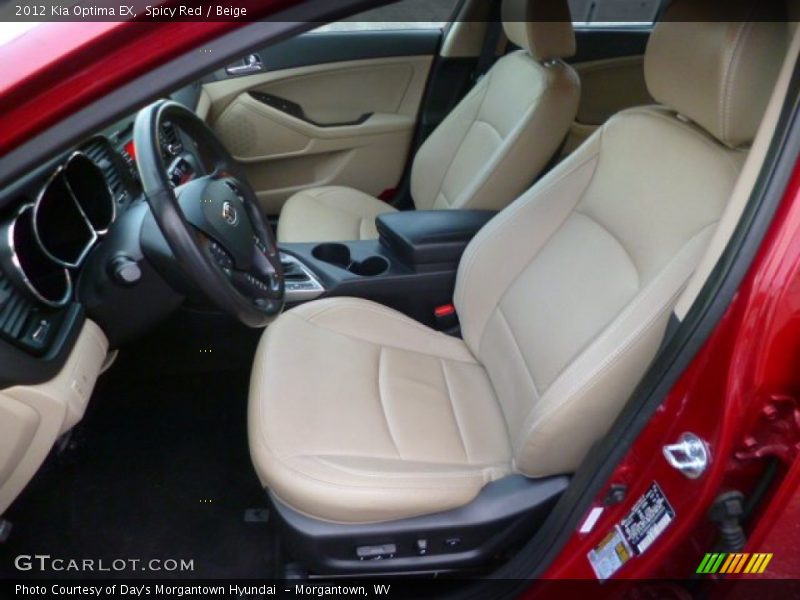 Spicy Red / Beige 2012 Kia Optima EX