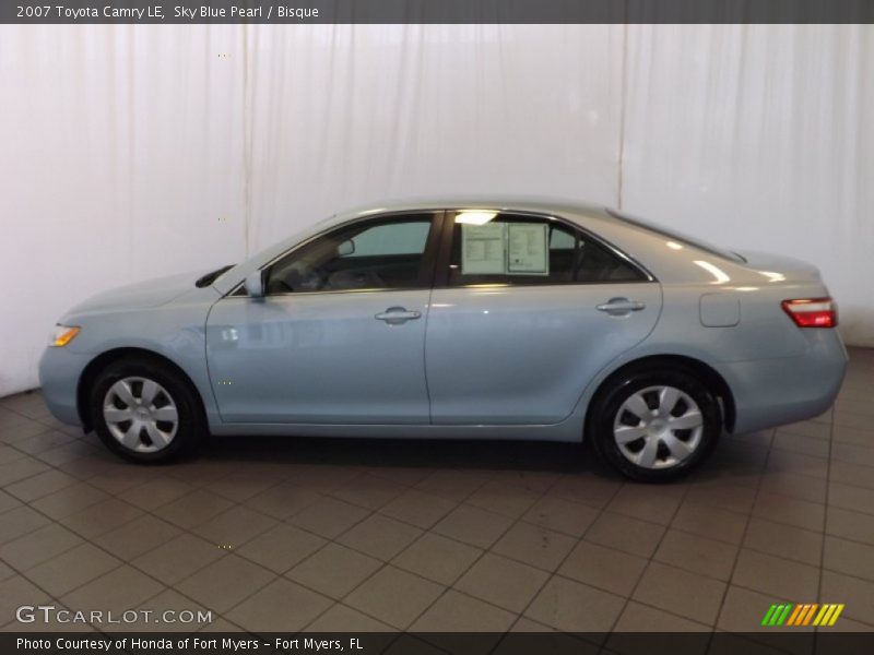 Sky Blue Pearl / Bisque 2007 Toyota Camry LE