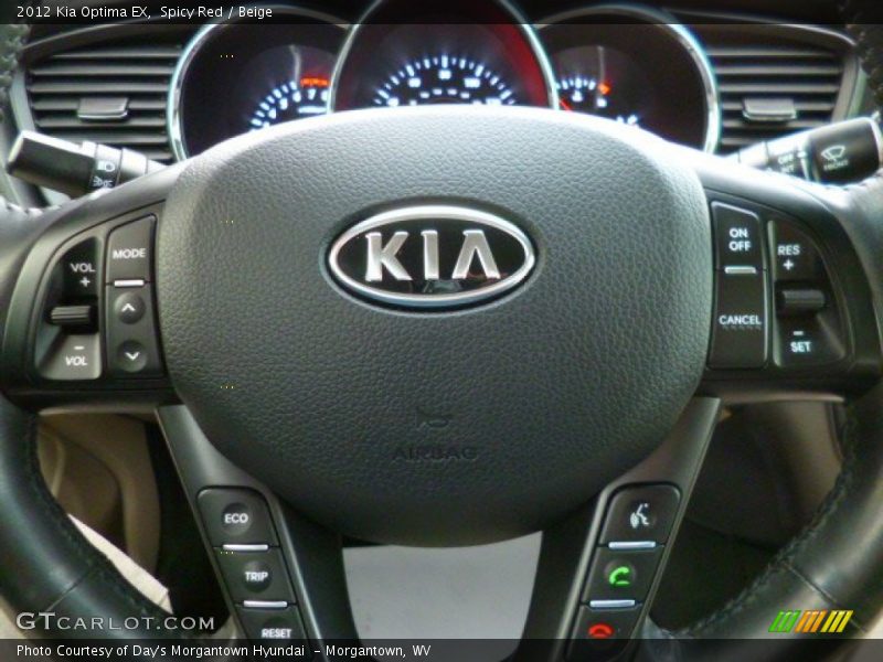 Spicy Red / Beige 2012 Kia Optima EX