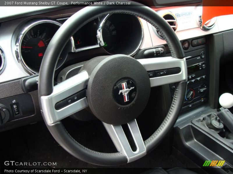 Performance White / Dark Charcoal 2007 Ford Mustang Shelby GT Coupe