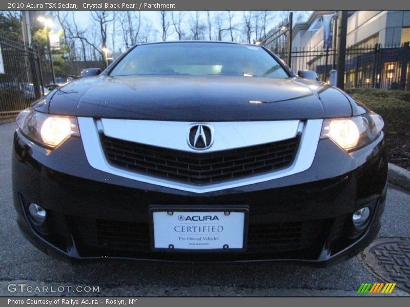 Crystal Black Pearl / Parchment 2010 Acura TSX Sedan