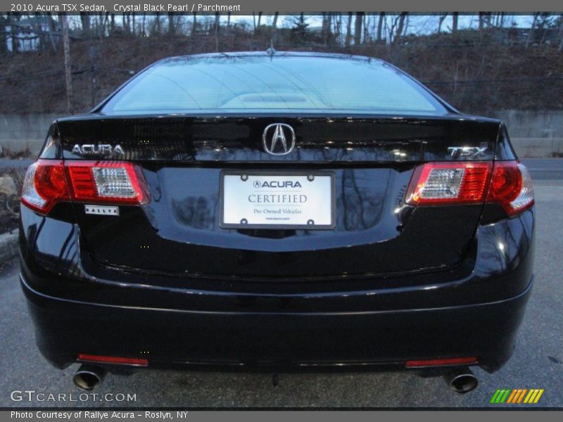 Crystal Black Pearl / Parchment 2010 Acura TSX Sedan