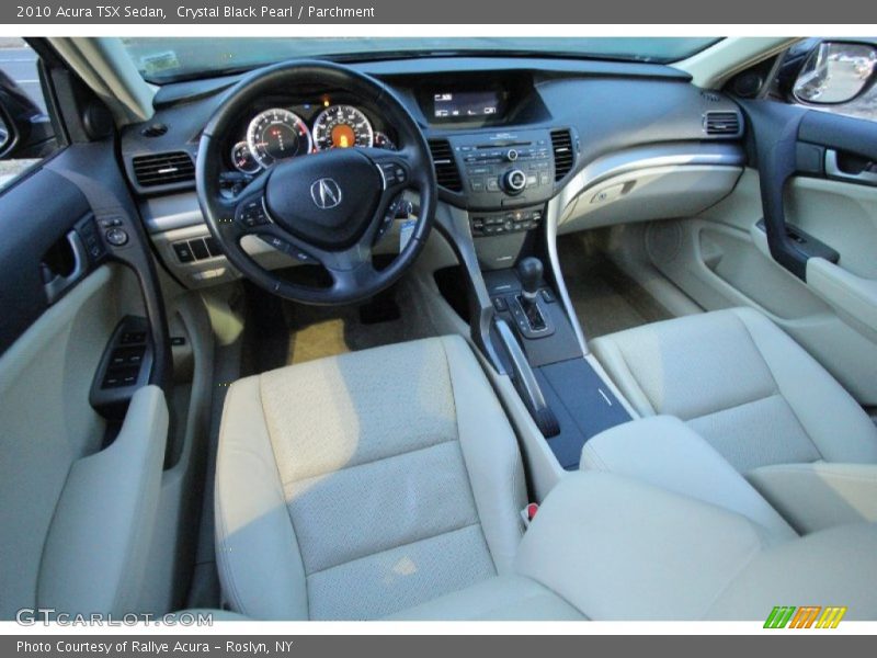 Crystal Black Pearl / Parchment 2010 Acura TSX Sedan