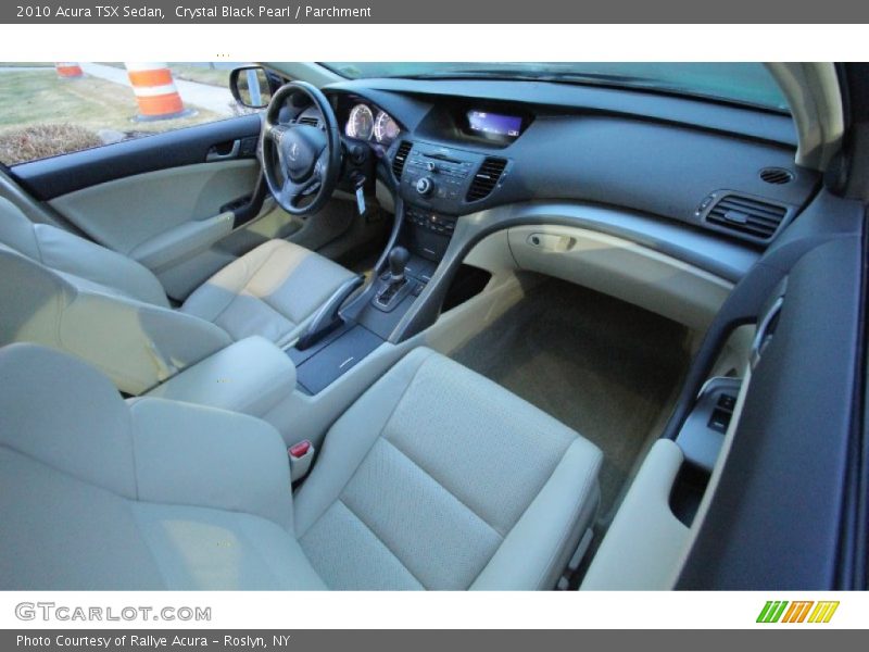 Crystal Black Pearl / Parchment 2010 Acura TSX Sedan