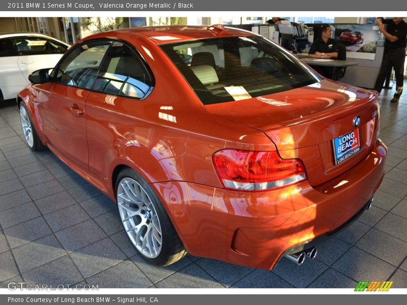 Valencia Orange Metallic / Black 2011 BMW 1 Series M Coupe