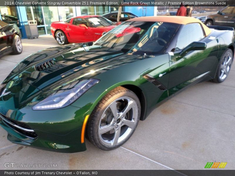 Front 3/4 View of 2014 Corvette Stingray Convertible Z51 Premiere Edition